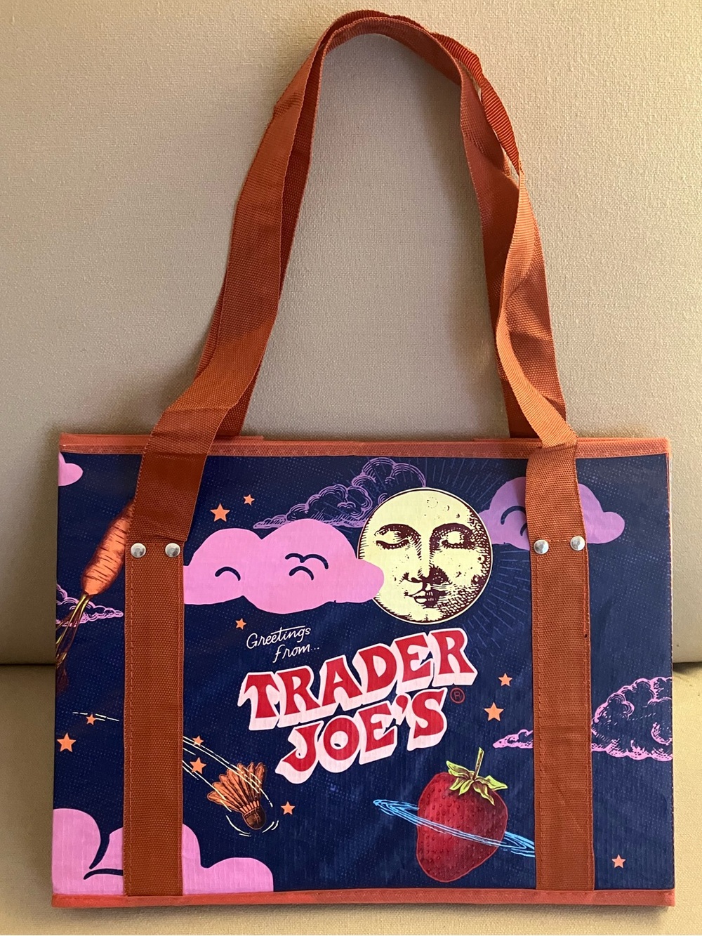 Trader Joe's Stand-Up Collapsable Grocery Tote - Picture 2 of 4